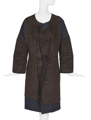 Lot 161A - A Comme des Garçons alpaca-wool blend coat, ‘Adult Punk’ collection, Autumn-Winter 1997-98