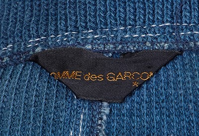 Lot 92 - A Comme des Garçons outsized blue knitted cotton jacket, circa 1984