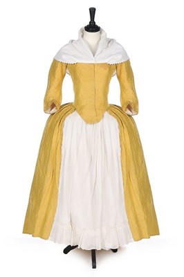 Lot 126 - Two robes à la polonaise, American, 1770s,...