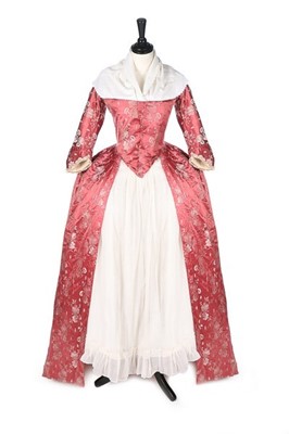 Lot 126 - Two robes à la polonaise, American, 1770s,...