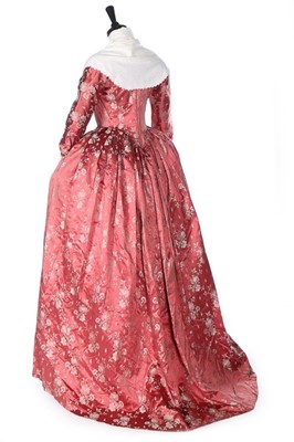 Lot 126 - Two robes à la polonaise, American, 1770s,...