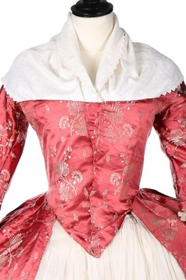 Lot 126 - Two robes à la polonaise, American, 1770s,...