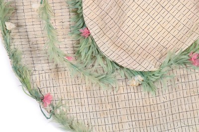Lot 104 - An unusual feather-trimmed bonnet, 18th...