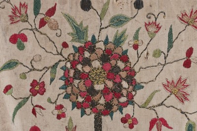 Lot 127 - An embroidered silk grosgrain stomacher, circa...