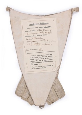 Lot 127 - An embroidered silk grosgrain stomacher, circa...