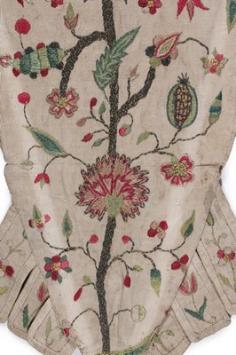Lot 127 - An embroidered silk grosgrain stomacher, circa...