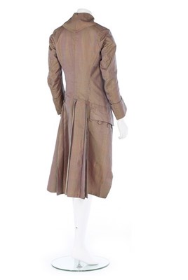 Lot 115 - A gentleman's changeable-silk coat, French,...