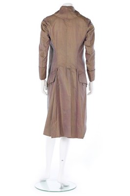 Lot 115 - A gentleman's changeable-silk coat, French,...