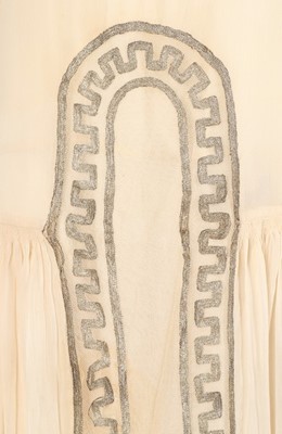 Lot 180 - A Jeanne Lanvin couture ivory chiffon bridal...