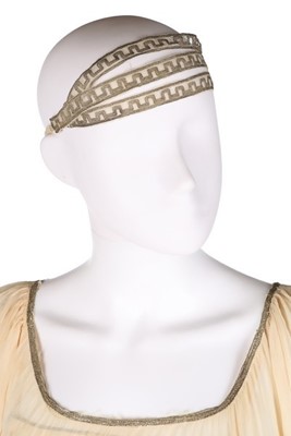 Lot 180 - A Jeanne Lanvin couture ivory chiffon bridal...