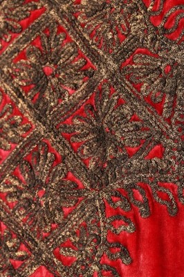 Lot 167 - A Vitaldi Babani rose-pink velvet tunic, early...