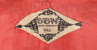 Lot 167 - A Vitaldi Babani rose-pink velvet tunic, early...