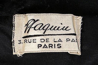 Lot 190 - A Paquin couture richly embroidered evening...