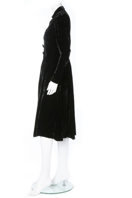 Lot 186 - A Jeanne Lanvin couture WWII period black...