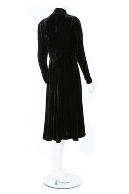 Lot 186 - A Jeanne Lanvin couture WWII period black...
