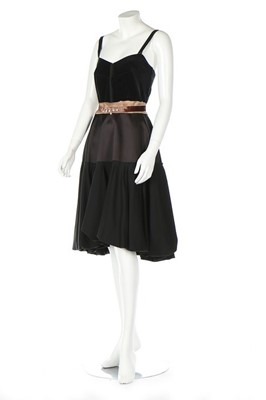 Lot 41 - A Lanvin black silk cocktail dress, Winter...