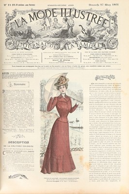 Lot 149 - Nine bound volumes of 'La mode Illustrée',...