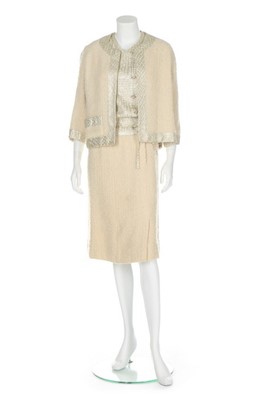 Lot 196 - A Chanel couture cocktail suit, 1963, labelled...