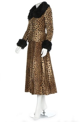 Lot 10 - A Biba faux leopardskin ensemble, circa 1973,...