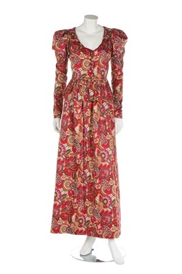 Lot 78 - An Yves Saint Laurent paisley printed cotton...