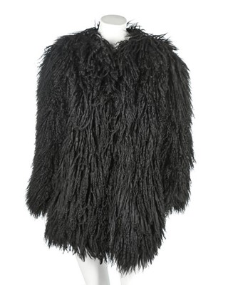 Lot 60 - An Yves Saint Laurent Fourrures mongolian lamb...