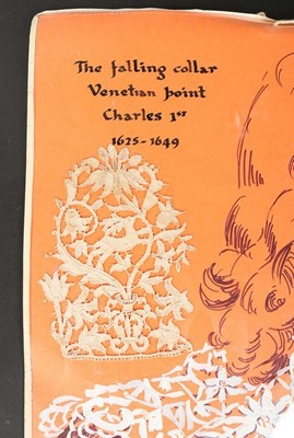 Lot 407 - A fragment of Punto in Aria lace worked with a...