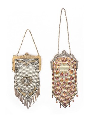 Lot 225 - A group of metal mesh evening bags, 1920s,...