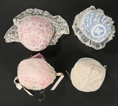 Lot 441 - Baby and infant caps, mainly 1850-1900, approx...