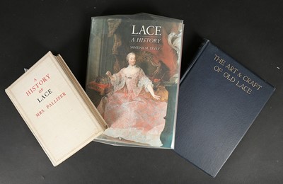 Lot 449 - Books on Lace, approx 25 including two copies...