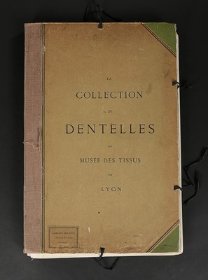 Lot 450 - Folios and books relating to lace, 'La...