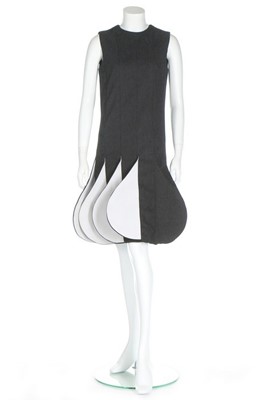 Lot 186 - A Pierre Cardin Crimplene 'Rocket' dress,...