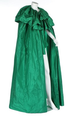 Lot 188 - An Yves Saint Laurent green taffeta 'domino'...