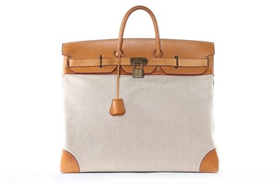 Lot 4 - An Hermès Haut à Courroies overnight bag, 1990,...