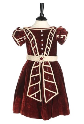 Lot 31 - An unusual commemorative child's dress, 1863,...