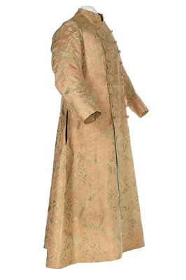 Lot 41 - A gentleman's brocaded silk banyan, circa 1760,...
