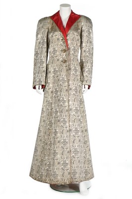 Lot 97 - A Jeanne Lanvin couture brocaded satin evening...