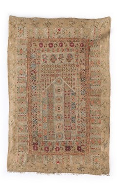 Lot 385 - Two Qibleh cloths, Ottoman, late 19th century,...