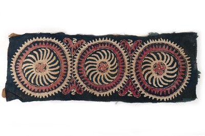 Lot 405 - Four Kaitag embroidered borders, Dagestan,...