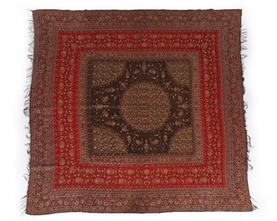 Lot 445 - A moon shawl, probably Norwich, 1835-45, in...