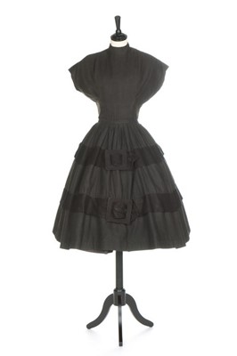 Lot 139 - A Christian Dior London grey wool day dress,...