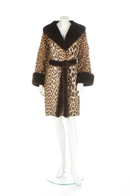 Lot 122 - A leopard skin coat, 1950s, Panthera Pardus,...