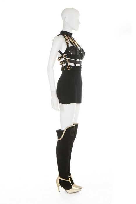 Lot 285 - A fine and rare Gianni Versace black silk...