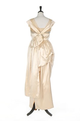 Lot 48 - A Lucile Ltd ivory satin bridal or debutante...