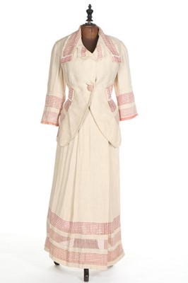 Lot 51 - A Pluym lady's summer suit, American, 1912,...