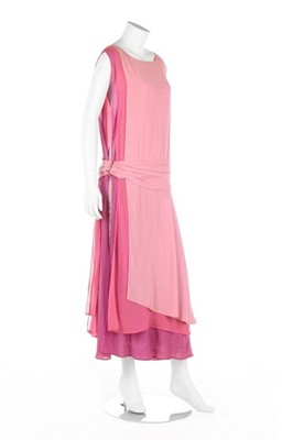 Lot 59 - A Jean Patou couture chiffon evening gown,...
