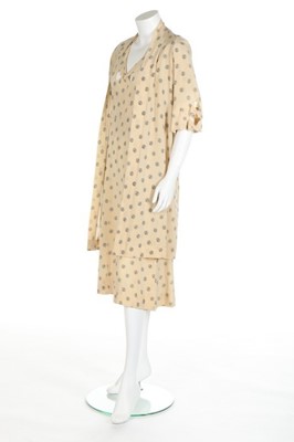 Lot 93 - A summer dress and coat of Chanel printed...