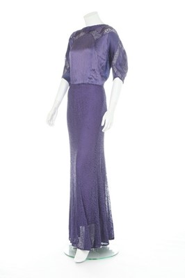 Lot 87 - A rare Philippe & Gaston couture lavender...