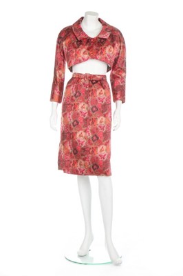 Lot 109 - A Christian Dior couture chiné satin cocktail...