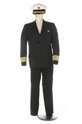 Lot 93 - A Pan Am captain's uniform, 1974, comprising...