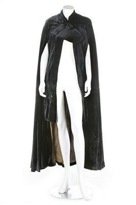 Lot 204 - A Martial et Armand velvet opera cloak, 1930s,...